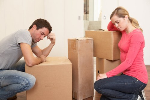 Professional house removals in Southgate with moving van outside a residential property